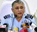 Air Chief Marshal PV Naik addressing a press conference at Bamrauli Air Force station near Allahabad on Monday. PTI