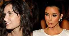 Demi Moore and  Kim Kardashian