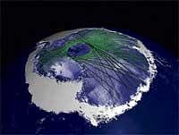 Ice Map:  ICESats release of Antarctica. NASA/Goddard Space Flight Center Scientific Visualization Studio, Canadian Space Agency, RADARSAT International Inc.