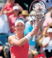 Awesome show:  Australias Samantha Stosur acknowledges the crowd after her win over Russias Vera Zvonareva. AFP