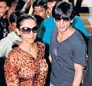 Shah Rukh Khan with wife Gauri Khan. PTI