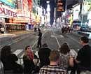 Times Square is void of pedestrians just south of 46th Street in New York on Saturday. AP