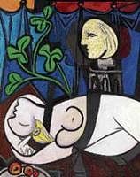 Pablo Picassos 1932 painting Nu au Plateau de Sculpteur (Nude, Green Leaves and Bust). Reuters