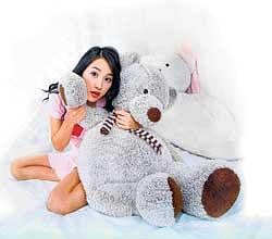 cuddly Most girls associate stuffed toys with comfort.