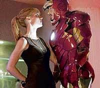Robert Downey Jr and Gwyneth Paltrow in the film.