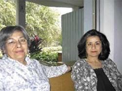 Unafraid of challenges: (Left) Authors Radwa Ashour and Ahdaf Soueif