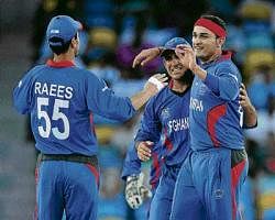 courageous lot:  Afghanistan showed remarkable will power to battle against odds and reach the biggest arena of cricket.  AFP