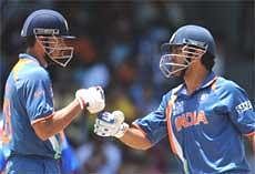MS Dhonis boys needed Australia not only to beat Sri Lanka but beat them by a huge margin. AFP