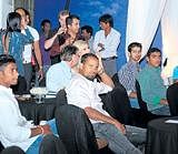 Some of the Indian players at an IPL party