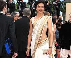 Deepika Padukone at the 63rd Cannes International Film Festival red carpet in her Indian look. IANS