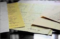 Revelatory: Salinger letters displayed at the Morgan Museum in New York.