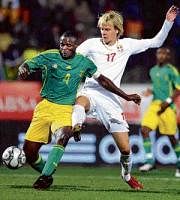 TOUGH GUY Host skipper Aaron Mokoena (left) hopes to leave a lasting legacy at the FIFA World Cup in South Africa.