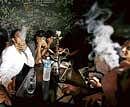 Dum maro dum: A file photo of youth enjoying smoke from a hookah at a bar in the City.