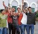 Weve done it Students celebrate ISC and ICSE results at the Bishop Cotton Boys School. DH photo