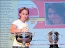 Defending womens champion Svetlana Kuznetsova at Fridays draw  ceremony for the French Open, beginning at Roland Garros in Paris on Sunday. AFP