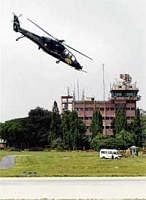 Creating History: HALs Light Combat Helicopter  performing at its launch in Bangalore on Sunday. DH Photo