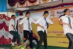 Joyous: Ranjini and team presenting a group dance.