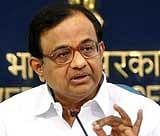 Home Minister P Chidambaram interacts with journalists at the monthly press conference of his ministry in New Delhi on Monday. PTI
