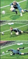 Slip and slide: Englands goalkeeper Robert Green cannot blame the ball for his lapse that prevented his team from nailing full points against the United States in the Group C game on Saturday. AP