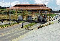 A file photo of a toll gate on NICE road.