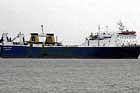 in troubled waters: The Panama-registered vessel Aegean Glory stands detained near Diamond Harbour in the Bay of  Bengal, 50 km  south of Kolkata on  Saturday. AP