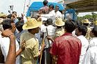 against price hike: Police arresting the protesting BJP workers in Kolar on Monday. DH PHOTO