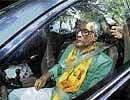Former defence minister George Fernandes coming out of the Delhi High Court in New Delhi on Monday. PTI