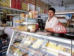 The shop sells a variety of Rajasthani and Bengali sweets among other goodies.