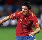 hitman:  Emerging from the shadow of Fernando Torres,  David Villa has almost single-handedly marshalled Spain into the World Cup final.  getty images