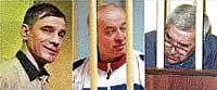 Four agents, including (from left) Igor V Sutyagin, Sergei Skripal and Aleksandr Zaporozhsky, were released from Russian prisons as part of the deal.