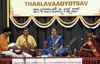 melodious Neela Ramagopal performing a Carnatic recital.