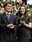 Together again:  Bristol Palin and Levi Johnston. AP