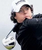 Britains Rory McIlroy in action on the opening day of the British Open. AFP