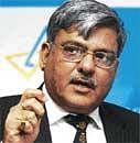 Canara Bank Chairman & Managing Director A C Mahajan briefing reporters on the bank's Q1 results in Bangalore on Saturday. KPN