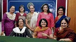 All smiles: The newly-elected members of the Inner Wheel Club of Bangalore (IW Dist 319).