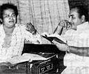 Composing history: Mohammad Rafi with music director Laxmikant.
