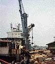 A view of the Karwar port, one of the 10 minor ports in the State, from which export of iron ore has been banned. DH Photo