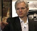 Wikileaks founder Julian Assange speaks at a news conference at the Frontline Club in central London on Monday. Reuters