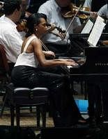 Former US Secretary of State Condoleezza Rice performs Mozarts piano concerto in Philadelphia on Tuesday. AP