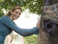 This file film publicity image released by Sony shows Julia Roberts in a scene from "Eat, Pray, Love." AP