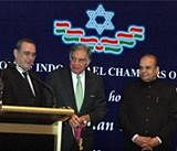 Industrialist Ratan Tata honoured with the 'Businessman of the Decade' Award' by Maharashtra Governor K. Sankaranarayanan on behalf of the Federation of Indo-Israel Chambers of Commerce. IANS