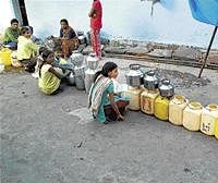 Scanty rainfalls and power supply have worsened the water crisis in many parts of the City. dh file photo