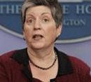 Homeland Security Secretary Janet Napolitano meets with reporters in the White House press room in Washington. AP