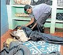 Ramakrishna (foreground),  who died at the Beggars Colony in Bangalore on Wednesday.  DH Photo/ B K Janardhan