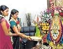 Devout: Bangalore celebrates the festival in a grand manner.