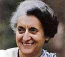 Late Indian Prime Minister Indira Gandhi