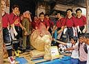Artisans let their imaginations go wild this season as they create idols of not just Lord Ganesha. In this picture taken at the Mavalli Ganesha Idol market, clay idols of a golden-coloured football, the World Cup trophy, the football team of Spain and Paul, the octopus can be seen.