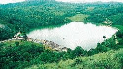 A view of Honnammana kshethra near Somwarpet.