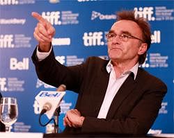 Danny Boyle gestures during a press conference for his film '127 Hours' premiered at the Toronto film festival. (IANS Photo)