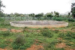 The eco park near Bhairaveshwara temple in Bagepalli has become safe haven for anti-social elements.DH photo